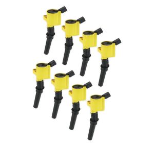 ACCEL Ignition Coil - Supercoil - 1998-2008 Ford 4.6L/5.4L/6.8L 2-Valve Modular Engines - Yellow - 8-Pack