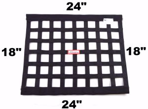 RACERDIRECT SFI 27.1 RIBBON WINDOW NET (24" X 18")