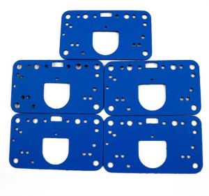 AED Non-Stick Metering Block Gaskets Metering Block, Blue Fiber, Reusable, Holley, Primary/Seconday, Holley, Set of 5