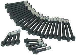 Mr. Gasket Ultra Seal Cylinder Head Bolts Hex Head, Steel, Black Oxide, Single Cylinder Head, Big Block Chevy, Kit