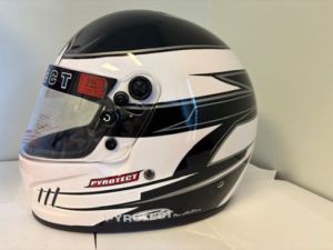 Pyrotect SA2015 Pro Airflow Rebel Helmet Black White 2XL