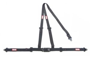 Racerdirect Checkerboard Off Road, Buggy Harness , Latch & Link Buckle, Y Floor Mount, Pull Down Lap Belts, Bolt in, All Black Hardware