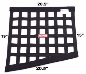 RACERDIRECT SFI 27.1 DRAG RIBBON WINDOW NET (20.5" X 15" X 20.5" X 19")