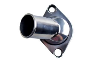 Racerdirect Small Block and Big Block Chevy Aluminum Water Neck Polished Finish 45 Deg. Swivel