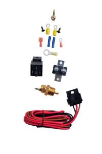 Racerdirect Complete Electric Thermostatically Cooling Fan Wiring & Relay Kit 30 AMP