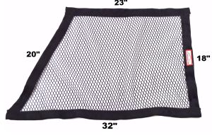 RACERDIRECT NON-SFI OBLONG MESH WINDOW NET (23" X 18" X 32" X 20")