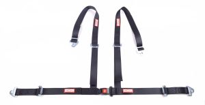 Racerdirect 2" Off Road Buggy Belt, Individual Roll Bar Mount, Push Button Buckle, Pull Up Lap Belts, Snap-In