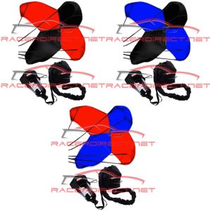 DUO COLOR DRAG RACING PARACHUTE SPRING LOADED DRAG SAFETY CHUTE RACERDIRECT