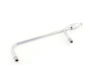 Mr. Gasket Chrome Gas Lines Steel, Holley, 4160, 4-Barrel, 3/8 in. Hose Barb Inlet, Kit