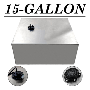 15 GALLON ALUMINUM FUEL CELL EFI W/SENDING UNIT