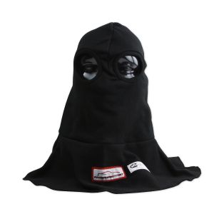 Racerdirect Fire Retardant Hood Eye Hole Black - SFI 3.3