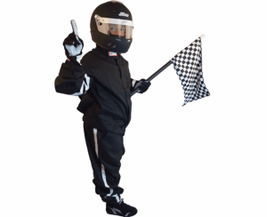 RJS Youth Racer "5 Classic" 1 Layer 1 Piece Suit Black